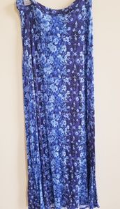 Shades of blue maxi skirt